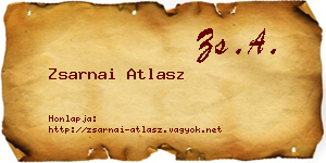 Zsarnai Atlasz névjegykártya